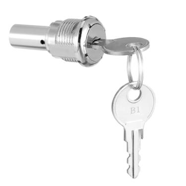 Imagem de Cabilock 1 conjunto de fechadura cilíndrica para máquinas de venda automática de substituição para dispensadores de doces de chiclete, construção de metal, fácil instalação, serve para modelos