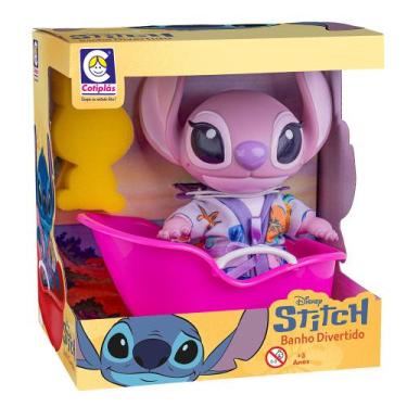 Imagem de Brinquedo Stitch Angel Banho Divertido Disney - Cotiplás