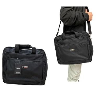 Imagem de Pasta Notebook Maleta Executiva 2 em 1 com 4 Bolsos Preta