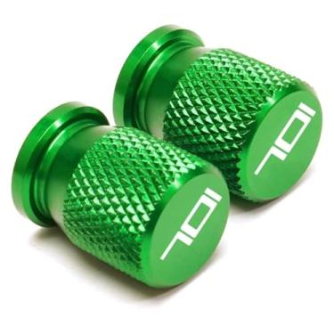 Imagem de Tampa de tampa de válvula de pneu de roda CNC para motocicleta compatível com 701 Supermoto e Enduro Norden 901 Svartpilen 401 VITPILEN 401 (701 verde)