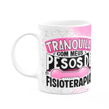 Imagem de JPS INFO, Caneca Fitness Academia - Tranquila com meus pesos