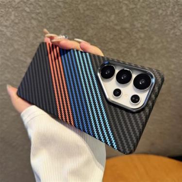 Imagem de Capa de celular fosca de fibra de carbono rígida para Samsung S25 S24 S23 Ultra Plus com estrutura de metal e capa para carregamento sem fio, F1, para Galaxy S24+