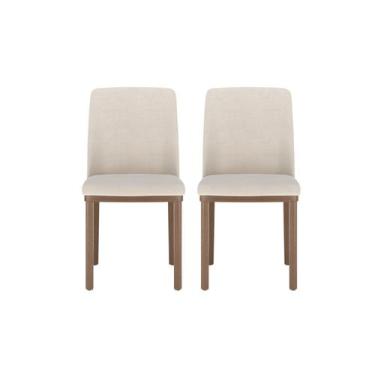 Imagem de Conjunto 2 Cadeiras para Sala de Jantar Kalina 2 Unidade - Natural - P