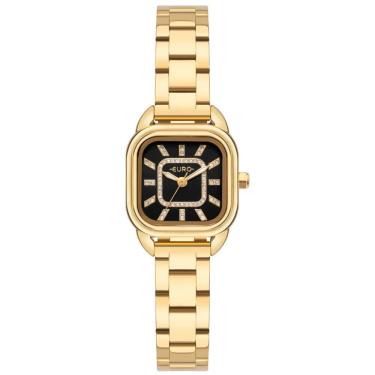 Imagem de Relógio Euro Feminino Ref: Eu2036yvg/4p Casual Retangular Dourado