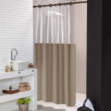 Imagem de Cortina de PVC para Box Banheiro - Kit Completo c/Ilhos e (Avela)