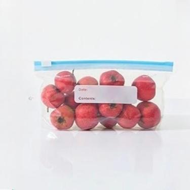 Imagem de Kit 20 Sacos Herméticos Para Armazenar Alimentos Reutilizável Congelador Zip Lock(P com 20pçs (10X20CM))