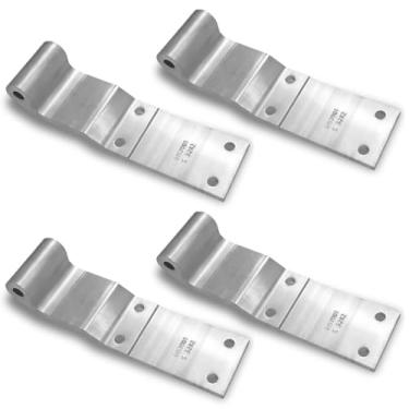 Imagem de Seassauto HS7001 S 3242 Dobradiça de porta de quatro furos para veículos comerciais - 24,5 x 6,9 x 5,6 cm, Φ0,479, aço resistente, para caminhões e ônibus - durável e feito com precisão (conjunto de 4