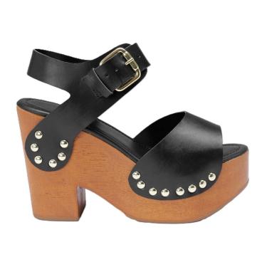 Imagem de Sandália Plataforma Feminina Tratorada Studs