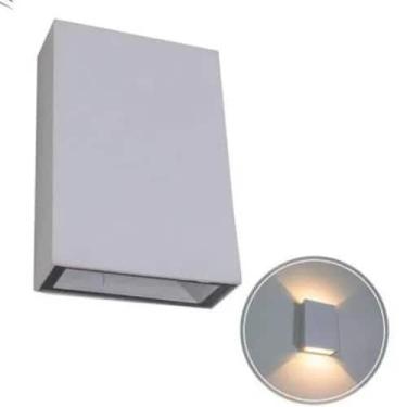 Imagem de Arandela Led Preta Ou Branca 4w Slim Branco Quente 2 Fachos - Ctb, Bra