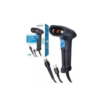 Imagem de Leitor Código de Barras Imagem Laser 2d QR code Com fio USB - Exbom
