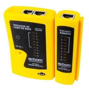 Imagem de Testador De Cabos Rede E Telefonia Rj45/rj11 - Exbom