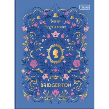 Imagem de Caderno Bridgerton Colegial Brochura TILIBRA - 160 Folhas (Azul)