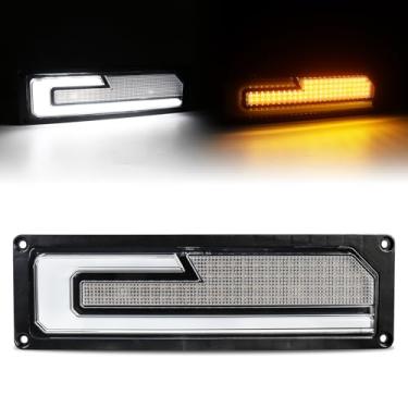 Imagem de MOVOTOR Luzes de seta LED âmbar com resistores, montagem multiorientação, lado esquerdo do motorista, compatível com Chevy GMC C/K1500 C/K2500 C/K3500 C/K3500 Suburban Tahoe Yukon 1988-1998