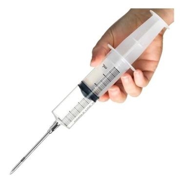 Imagem de Seringa Injetor Para Temperos Carne Alimentos Casa Cozinha