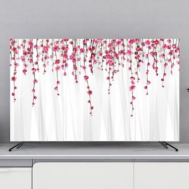 Imagem de Capas de TV Pano de Cobertura contra Poeira de TV 32-80 polegadas Interior Universal TV LCD LED Monitor Protetor de Tela de Plasma Curvo Montado na Parede Sala de Estar Quarto Arte Decoração-Padrão-5|