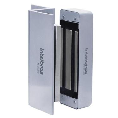 Imagem de Fechadura Magnética Universal Eletroímã 150Kgf Tranca Porta Intelbras 