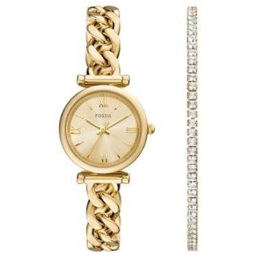 Imagem de Relógio Fossil Feminino Carlie Dourado - ES5387SET/1DN-Feminino