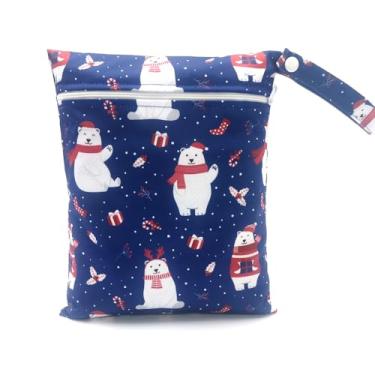 Imagem de Bolsa de fraldas úmida e seca, bolsa de viagem lavável, praia, piscina, pode guardar roupas de banho e roupas molhadas