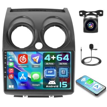 Imagem de Inefala Qualcomm 4G 64G para Nissan Rogue Qashqai 2008-2013 Radio CarPlay Screen 8 core Android 15 IPS 22.9 cm Touchscreen Car Stereo Android Auto Bluetooth 5.1 câmera de backup GPS FM RDS DSP 4UI