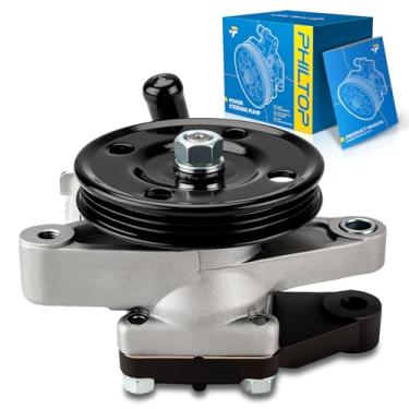 Imagem de PHILTOP Bomba de direção hidráulica 215260 com polia, adequada para 2001-2005 Elantra Hatchback/Sedan GLS/GT, 2003-2008 Tiburon 2.0L, substitui OE 215260, 3606, 571002D100, 571002D151, 60306