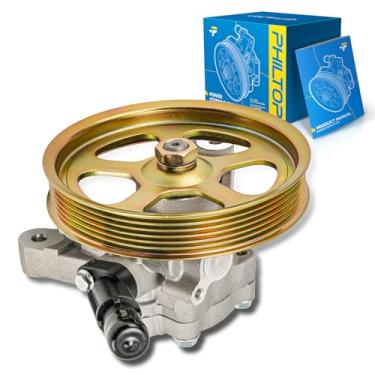 Imagem de PHILTOP Bomba de direção hidráulica 215193 com polia, adequada para Ridgeline 2006-2011, substitui OE 215193, 215193, 56110RJEA01, 6098PX, ALR8208, ASR1876, 56110RJEA01