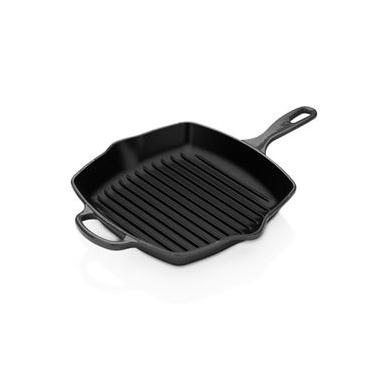 Imagem de Grelha Quadrada Signature 26 cm Preto Black Onix Le Creuset