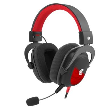 Imagem de Headset Gamer Redragon Flamengo Vulture Preto e Vermelho 53mm 3.5mm FL530