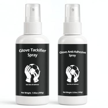 Imagem de WAN2TLK Kit de spray de luva de goleiro, contém spray adesivo de luva de 200 ml + spray antiadesivo de luva de 100 ml, para todas as luvas de goleiro