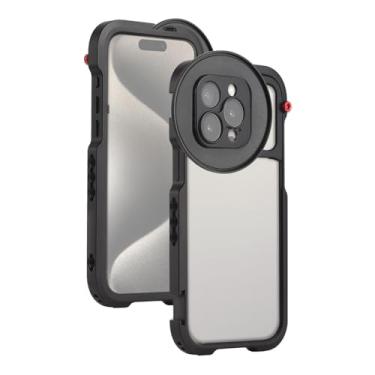 Imagem de Cage para Telefone Portátil Ríg de Vídeo Celular Estabilizador Manusear Smartphone com 3 Suportes Cold Shoe e Anel Adaptador Magnético 67mm Gravação