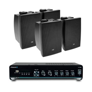 Imagem de Kit Amplificador Slim 2000 G5 + 4 Caixas C321