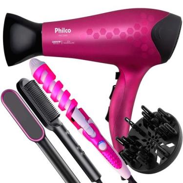 Imagem de Secador De Cabelo Philco Profissional 2200w Ions Ar Quente Frio Stilo 