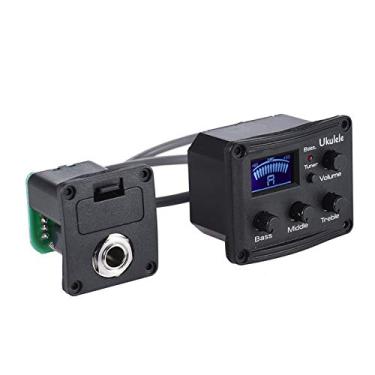 Imagem de Captador Piezo de Ukulele Pré-amplificador Equalizador EQ 3 Bandas com Afinador e Display LCD