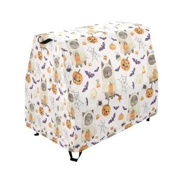 Imagem de Qilmy Halloween Spooky Kids Water Table Cover, Duty Waterproof Patio Table Covers for Outdoor Toddler Splash Tables, UV Resistant & Dustproof Play Table Protector, Cover Only