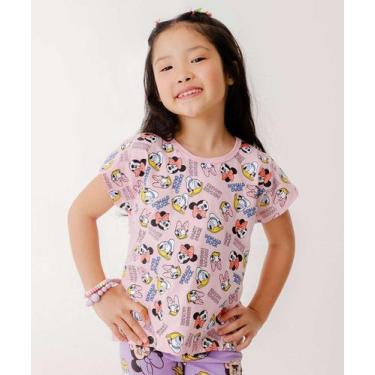 Imagem de Blusa Manga Curta Minnie E Amigos Disney Tam 4 a 10-29049, 8, Rosa
