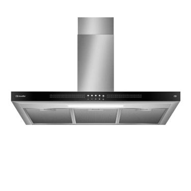 Imagem de Coifa de Parede 90cm Mueller Plana com Função Depurador e Exaustor Inox 220V - MCP90K