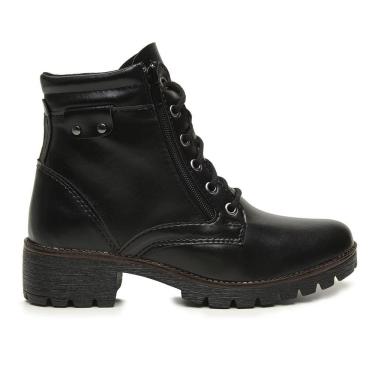Imagem de Bota Feminina Coturno BR2 Zíper Lateral Salto Baixo