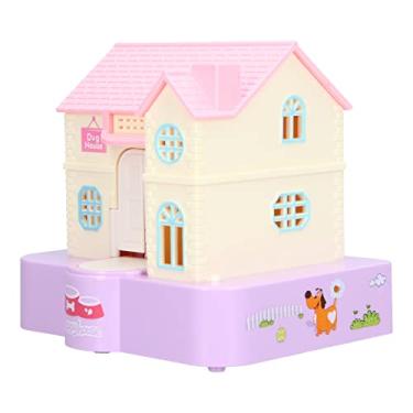 Imagem de GLOGLOW Caixa de Itens Decorativos de Mesa, Cofrinho para Engolir Moedas Automáticas Com Música e Luz, Brinquedo Interativo para Crianças, Plástico, Casinha de Cachorro de 5,71 X 4,72 X 5,12 (#11)