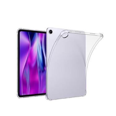 Imagem de Capa transparente para tablet OnePlus Pad Go 2 de 12,1 polegadas, capa protetora FJIASTB flexível TPU à prova de choque com airbag, leve (transparente)