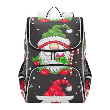 Imagem de Christmas Gnome White Snowflake Kids Girls' Backpack Student Back to School Bags Cute Bookbags for Elementary School Funny Backpacks Boys, 18L