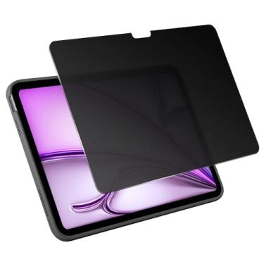 Imagem de Westillux Protetor de tela de privacidade para iPad Air 11 polegadas (M3 2025/M2 2024), Air 7ª/6ª geração de vidro temperado antiespião, sem bolhas, antiarranhões, suporte para Apple Pencil