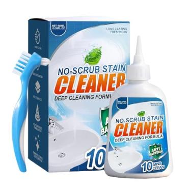 Imagem de Removedor de Manchas Doméstico | Gel de Limpeza para Pia 100ml Sem Esfregar | Limpeza de Azulejos com Escova Inclusa | Para Máquina de Lavar, Frigorífico, Cozinha, Casa de Banho e