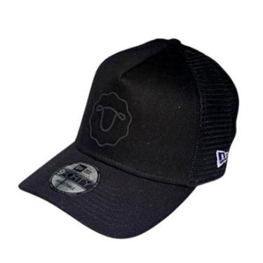 Imagem de Boné New Era 9FORTY Aba Curva Sheep Trucker - Preto-Masculino
