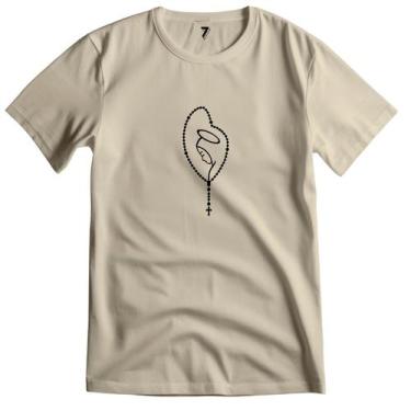 Imagem de Camiseta Nossa Senhora Aparecida Terço 100% Algodão - Sete Sete Esport