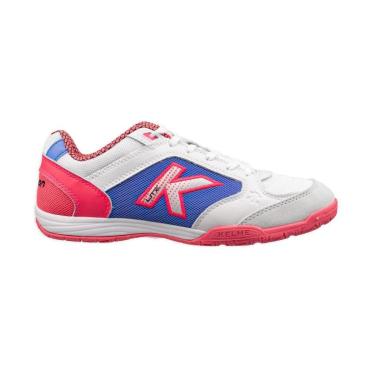 Imagem de Chuteira Kelme Precision Lite Futsal Branco/Lilás-Masculino
