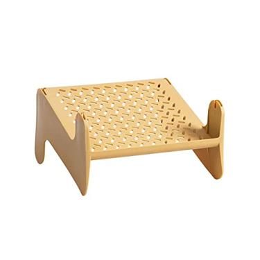 Imagem de Organizador de sapatos prateleira empilhável de armazenamento de sapatos nórdico simples sapateira de plástico para casa armário de sapatos em camadas prateleiras armário de sapatos (cor: cor branca