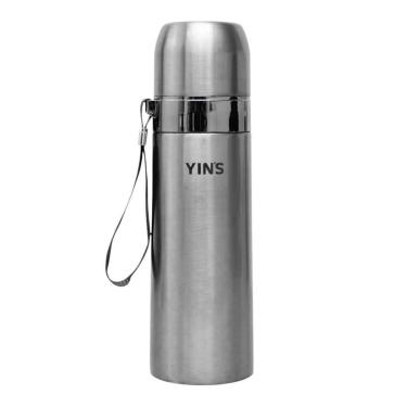 Imagem de Garrafa Térmica Yins 500ML - Prata Único-Unissex
