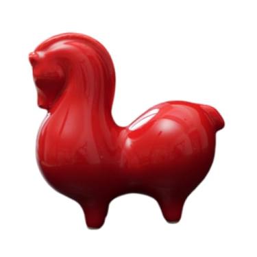 Imagem de Bothyi Enfeite de fofo, lembrança de bênção, escultura artesanal, decoração de Ano Chinês para mesa, escritório ou casa, Ruiva para Cima