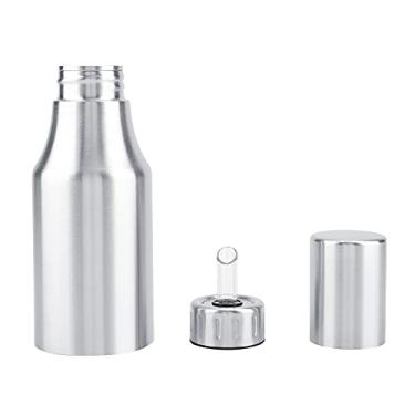 Imagem de Acouto Garrafa de Azeite Inoxidável Premium - Dispensador de Vinagre à Prova de Vazamentos e Lata de Armazenamento de Cozinha - Durável, Resistente à Ferrugem, para Limpar, Com Tampa - Óleo, (500ML)