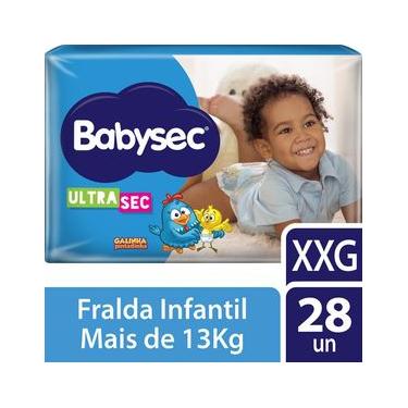 Imagem de Fralda Babysec Galinha Pintadinha Ultrasec Mega XXG com 28un