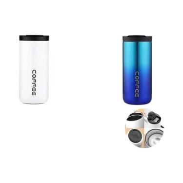 Imagem de Garrafa Térmica De Café Em Aço Inoxidável 400ML, Isolada, À Prova De V